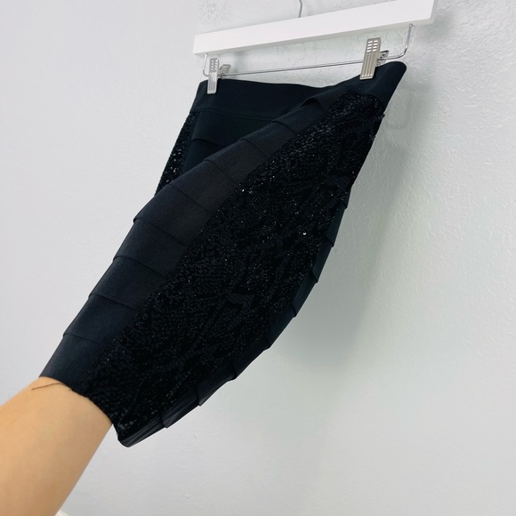 Tory Burch Antiscia Sequin Y2K Bondage High Waisted Pencil Skirt - Picture 3 of 7